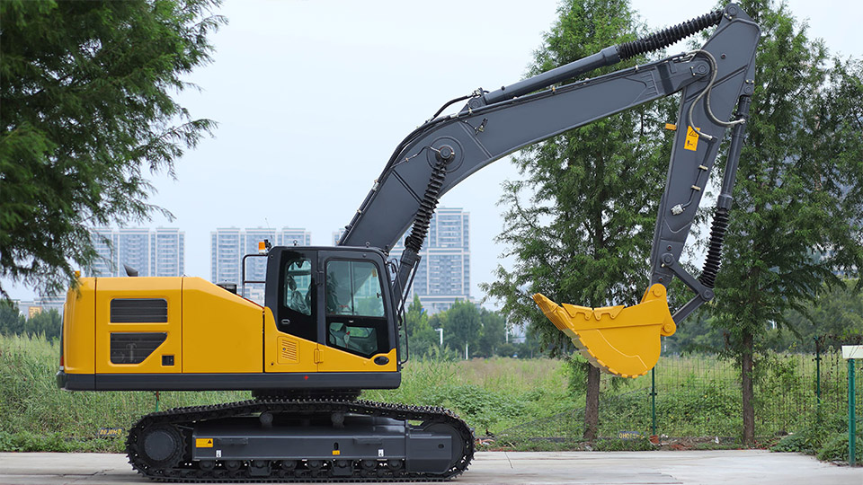 What are the main parts of an excavator?