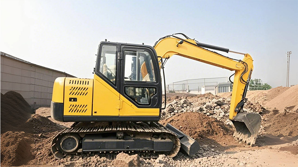 How to start a Kubota mini excavator?